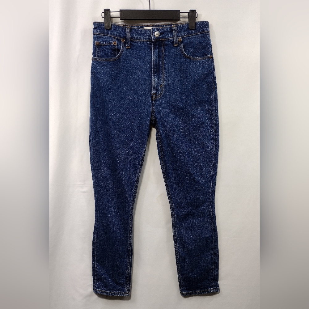A&F The Skinny High Rise Jeans Women's 25 Blue Boho Retro 90s Y2K Minimalist